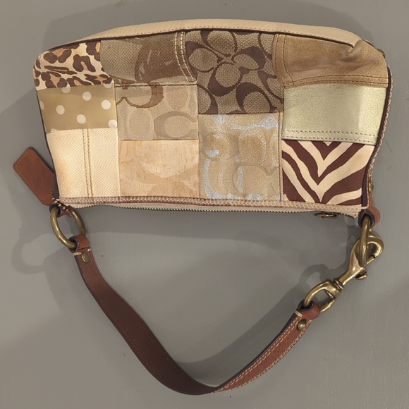 Vintage Coach Patchwork Leather Purse Y2K - Picture 2 of 16